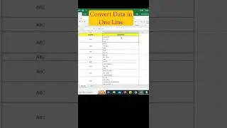 convert data in one line in excel #dataentry #dataentrytutorial #exceltutorial #virel