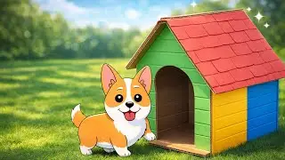 LilCorgi Adventures 🐾 Creative Cardboard Crafts & Pet Hacks! 💖📦