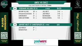 Airport West St Christopher's 1st XI v Sydenham Hillside 1st XI