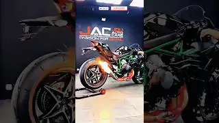 KAWASAKI NINJA 😈😍 H2 EXAUST ON FIRE 🔥🥵#viral#trending#shorts#shortsfeed#song#superbike#subscriber