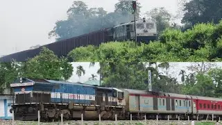 Original Cab EMD WDG4 & WDP4 | Freight makes Melody on Tracks | Dibrugarh Rajdhani honks & rushes