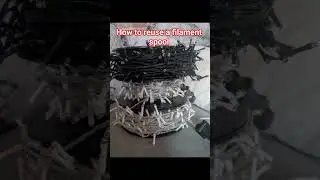 Great way to reuse a filament spool. much easier for next year #filament #3d #christmas#recycle