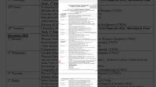 pu Chandigarh ba sem 1 datesheet 2025 #datesheet2025 #puchd