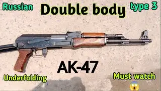 Russian (double body type 3) AK-47 rifle, Milled receiver Kalashnikov, 7.62×39mm