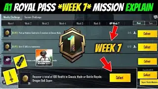 WEEK 7 MISSIONS BGMI || A1 WEEK 7 MISSION || Prashant Gamer || A1 RP MISSION WEEK 7 EXPLAINED