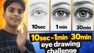 10 sec eye drawing 🥵🥵😱 challenge ll vlog13