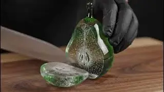 Slicing a Glass Pear 🍐#asmr #relax #odlysatisfying #asmrrelaxation #relaxing #asmrshorts