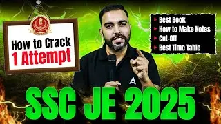 SSC JE 2025 💥 1st Attempt Crack Strategy | Best Book, Notes, Cut-Off & Time Table 🔥 By RK Sir