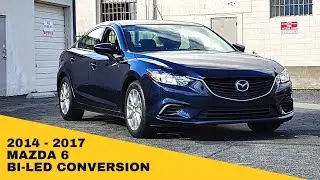 Модернизация двухсветодиодного проектора для Mazda 6 2014&ndash;2017 годов выпуска