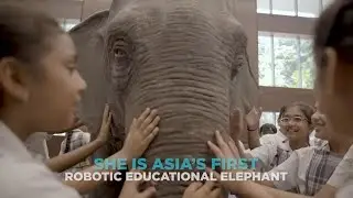 Meet Elle Asia's First ROBOTIC Elephant FOR educational|| Voice by Dia Mirza || PETA