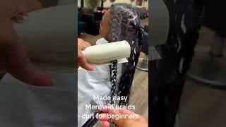 DIY made easy Mermaid braids curl tutorial #learning #beginnermethod #mermaidbraid #bohobraid #braid