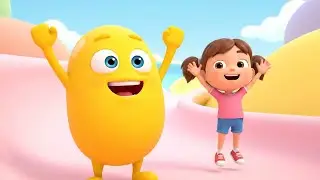 Fall Guys Wobbly Bean Tumbled Off the Track | Fun Kids Song | Nursery Rhymes