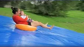Wahii WaterSlide 75 x 12 - World's Biggest Backyard Lawn Water Slide review