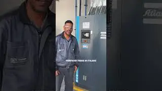 Comissionamento GA55VSDFF Atlas Copco em Roseira-SP | Efici&ecirc;ncia e Performance JVA