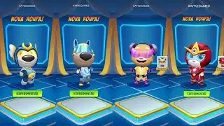 Talking Tom Hero Dash Hurricane Hank vs Bunny Ben vs Rockstar Ginger vs Fire Arrow Angela vs Raccoon
