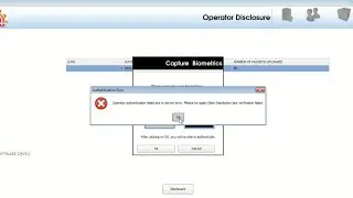 Operator authentication failed due to server error. Client DistributionKey varification failed 180-1
