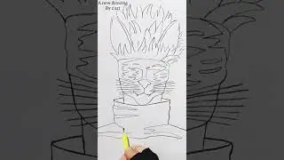 gojo cat drawing #gojo #jujutsukaisen #anime #art #drawing #artist #shorts #short #artist