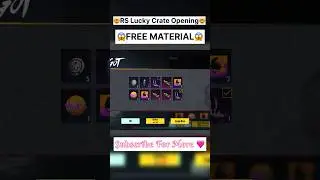 RS Lucky Crate Opening😱 Free Material Trick😊 @ASFAPLAYZ #bgmi #gaming #crateopening #viral