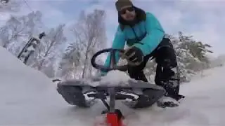 Snowracer down Topp&aring;sveien part 2