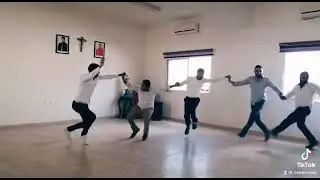 Family n friends dancing dabke in Lebanon