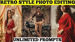 Retro Style Photo Editing || Trending Ai Retro Style Vintage Photo Editing | Ai Retro Style Photo
