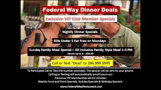 Local Restaurants Federal Way WA 98003 | Federal Way Dinner Deals