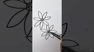 simple flower drawing tutorial for kids... #kidsdrawing #arttutorialforbeginners #drawingclass #art