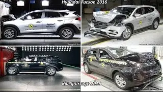 Hyundai Tucson VS Kia Sportage Crash Test