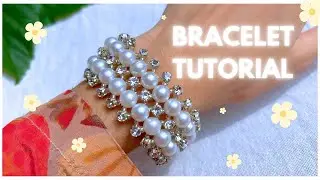 Diy pearl Bracelet 😱 #dreamcraftswithhina  #diy  #bracelet #craft #handmade #diyjewellery #art