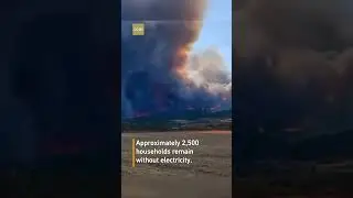 Wildfire rages in southern France, route linking Spain shut