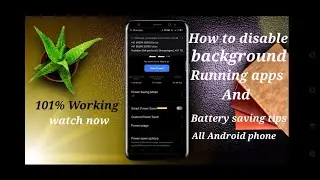 How To Close Background Running Application // How To Disable Background Running Application