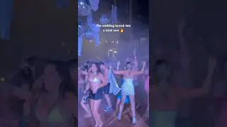 When the wedding turns into a  total rave #wedding #weddingparty #weddingday #weddings #bride