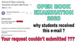 DU/SOL || your submission couldn't submitted || why OBE students receiving this mail???