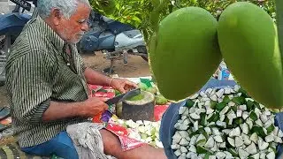 Ultimate Mango Recipe - Making Raw Mango Pickle - How To Cut Up Mango | Long Storage Food 2019