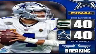 COWBOYS&rsquo; GRIT SHOWS IN 40-40 OT THRILLER! NO PARSONS, NO CEEDEE, STILL FIGHTING!