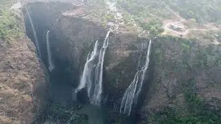 Beauty of Jog Falls Drone view #dnd #jogfalls #karnataka #nature #waterfall #drone