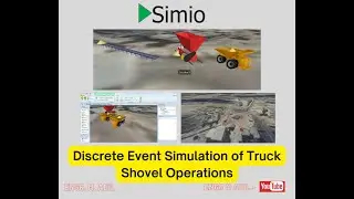 Simulation of Mining Operations in Open Pit Mine | Truck Shovel Operations | Simio