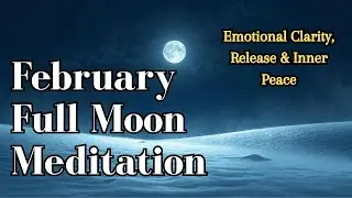 February Full Moon Meditation  | Emotional Release & Heart Healing #SnowMoon #CyclesMeditation