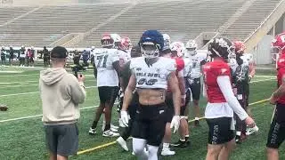 Hula Bowl HC Jon Gruden turns up the intensity. 🗣️