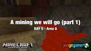Minecraft PS4 Gamplay: Day 5 - A mining we will go (part 1 Adventure Time Theme)