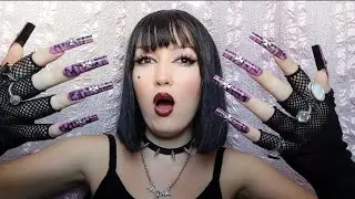ASMR Press On Nails Collection part 5 💅🏻 Imam jo&scaron; Ve&scaron;tačkih Noktiju da vam Pokažem! (Nail sounds)
