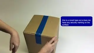 Blue Covert Tamper Evident Tape