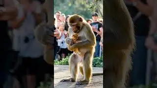 Unlikely Friendship: Monkey Helps Stuck Kitten at&nbsp;the&nbsp;Zoo!