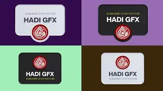 New Stylish 4 Vip Lower Thirds, 3D Animation Buttons Create in After Effects, Social Pack 02