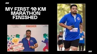 107 KG Still I Run 10KM For Child Cancer Care & Awareness #marathon #running #confident #gujarat 