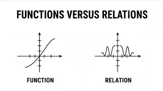 Functions versus Relations (How to tell the difference and how to find the output of a function)