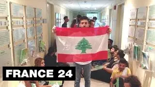 Beirut: Lebanese #YouStink activists stage sit-in at environment ministry