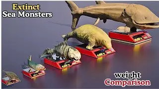 Extinct Sea Monsters Weight Comparison