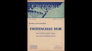 Dicitencello Vuie - Piano solo