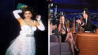 Madonna Dances While Lifting Her Dress After Lunging Across Jimmy Fallon&rsquo;s Desk On &lsquo;Tonight Show&rsquo;